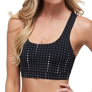 UEC Peony & me black & nude low impact sports bra Small